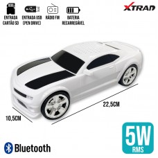 Caixa de Som Bluetooth Camaro WS-600 Xtrad - Branca